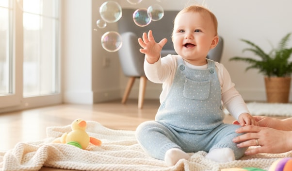 Игры с малышами до 1 года: развитие и безопасность