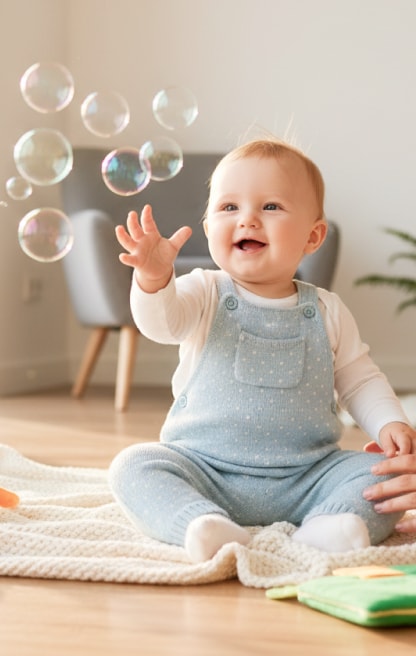 Игры с малышами до 1 года: развитие и безопасность